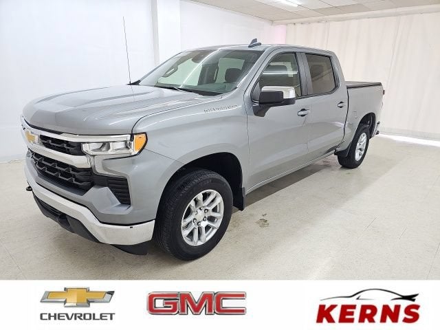 2023 Chevrolet Silverado 1500 LT (2FL) in Sterling Gray Metallic — front three-quarter view