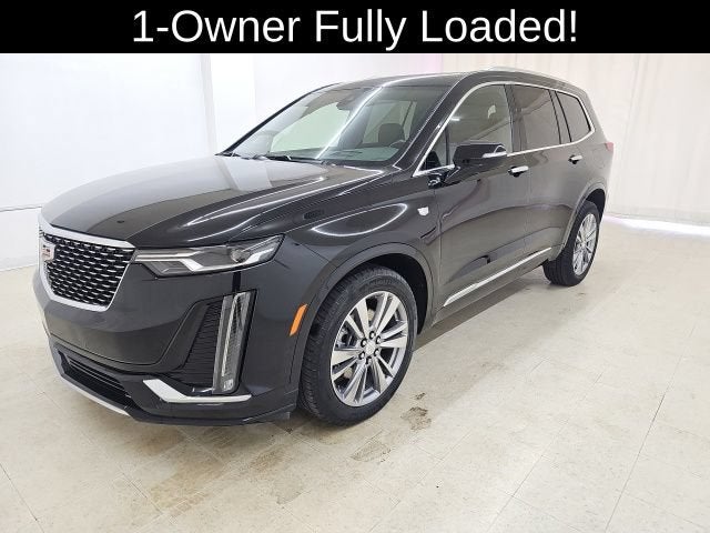 2023 Cadillac XT6 Premium Luxury in Stellar Black Metallic — front three-quarter view