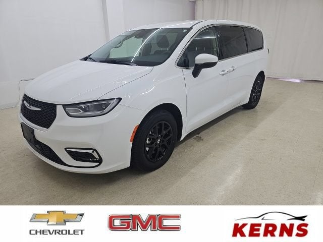 2023 Chrysler Pacifica Touring L in White — front three-quarter view