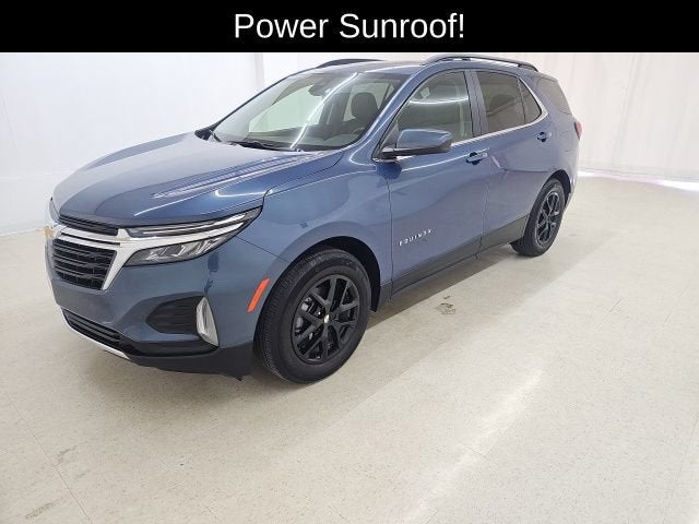 2024 Chevrolet Equinox LT in Lakeshore Blue Metallic — front three-quarter view