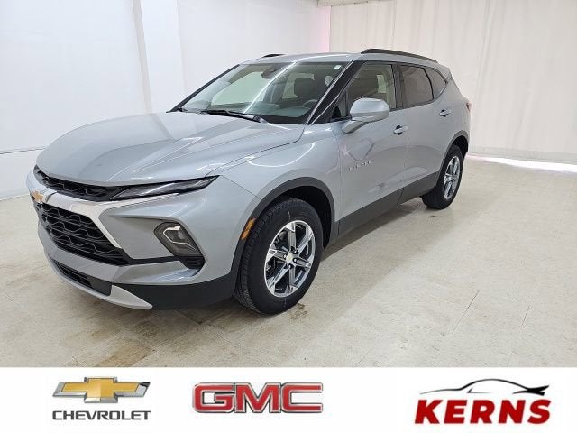 2023 Chevrolet Blazer 2LT in Sterling Gray Metallic — front three-quarter view