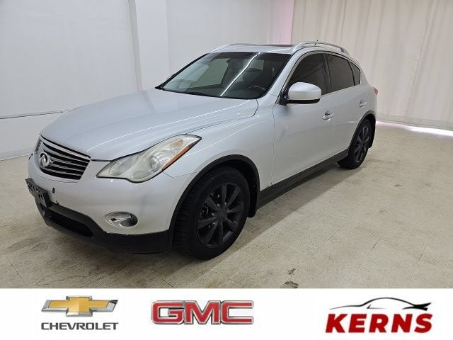 2011 INFINITI EX35 Journey in Silver — front three-quarter view